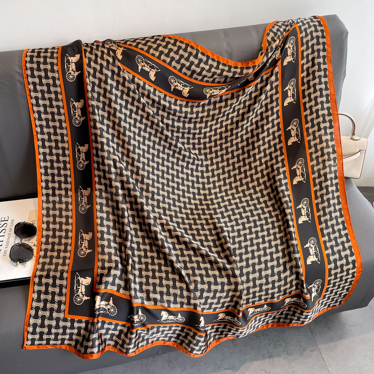 Exotic Print Square Scarf – Large 110 × 110 cm, 26 Designs