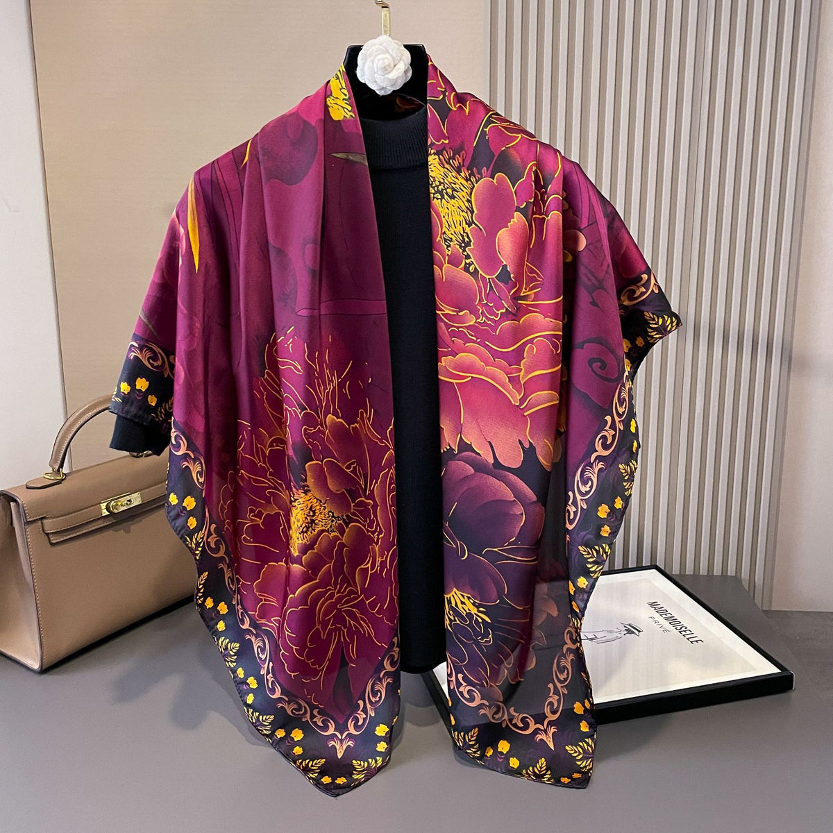Exotic Print Square Scarf – Large 110 × 110 cm, 26 Designs