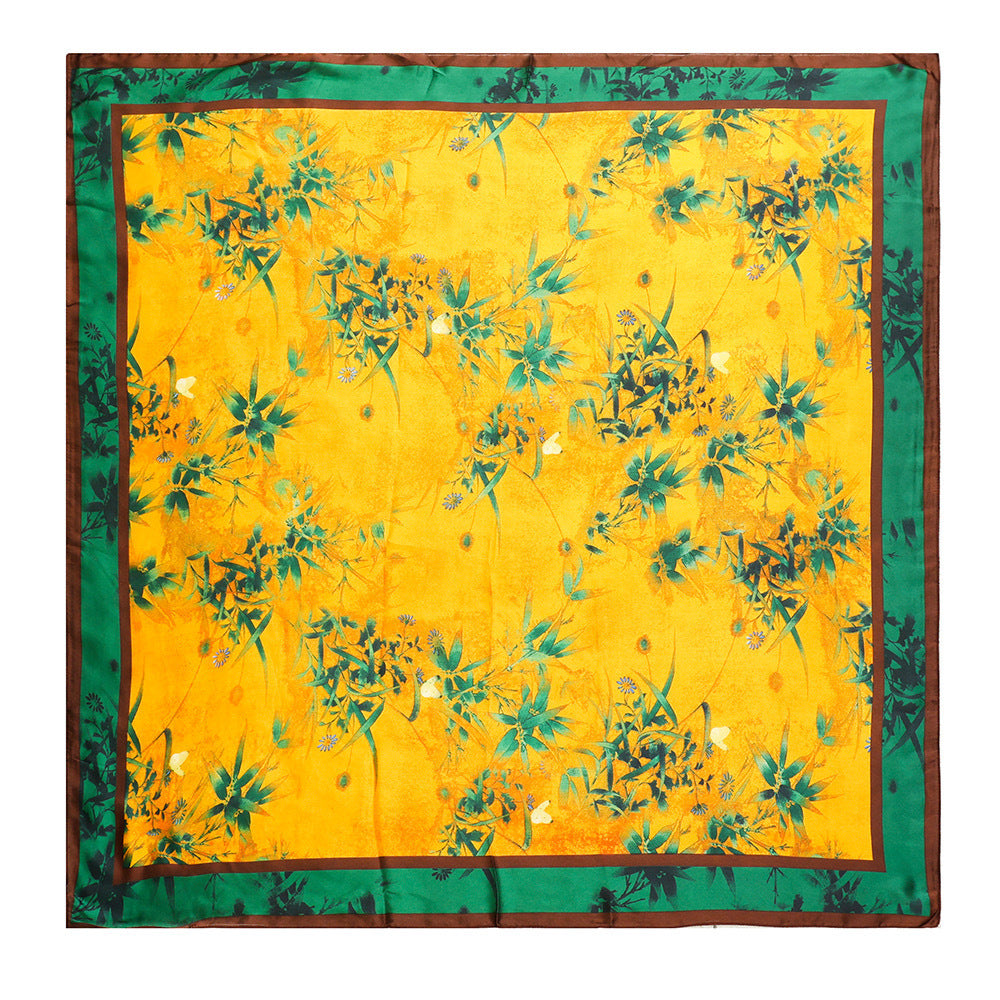 Exotic Print Square Scarf – Large 110 × 110 cm, 26 Designs