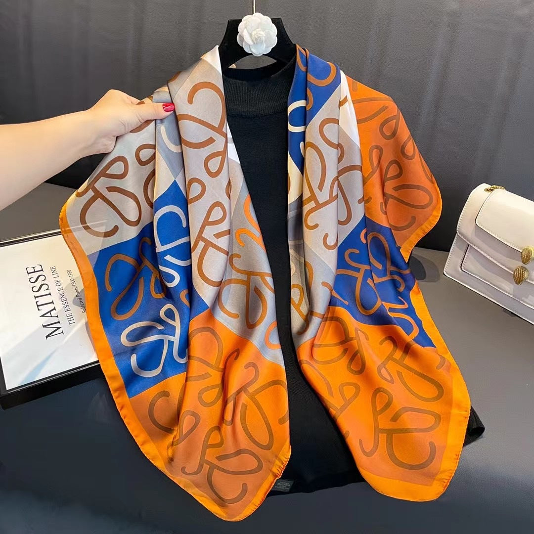 Exotic Print Square Scarf – Large 110 × 110 cm, 26 Designs