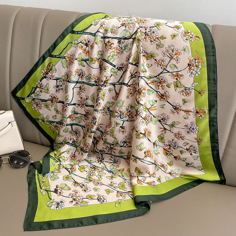 Exotic Print Square Scarf – Large 110 × 110 cm, 26 Designs