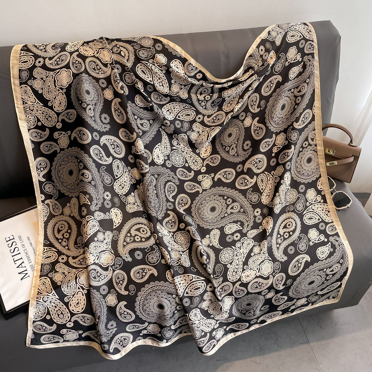 Exotic Print Square Scarf – Large 110 × 110 cm, 26 Designs