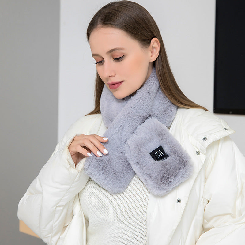 USB Heated Neck Warmer Scarf – 3 Heat Levels, 5 Colors
