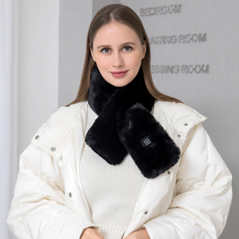 USB Heated Neck Warmer Scarf – 3 Heat Levels, 5 Colors
