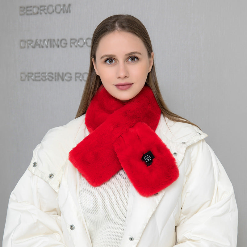 USB Heated Neck Warmer Scarf – 3 Heat Levels, 5 Colors